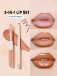 Sheglam Soft 90's Glam 3 in 1 Lip Liner And Lip Duo Pouty Nude