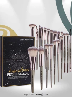 SheIn Mang Professional Makeup Brush Set 20 Pieces - Champagne