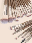 Professional Makeup Brush Set 20 Pieces Champagne