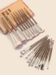 Professional Makeup Brush Set 20 Pieces Champagne