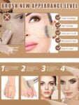 SheIn Maange Professional Makeup Brush Set 20 Pieces – Beige