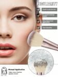 SheIn Maange Professional Makeup Brush Set 20 Pieces – Beige