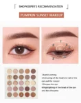 SheIn lucky me 25-Color Eyeshadow Palette With Cosmetic Brush