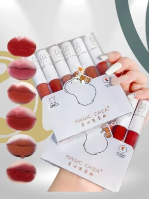SheIn Magic Casa love Bear liquid lipstick set 6 pieces