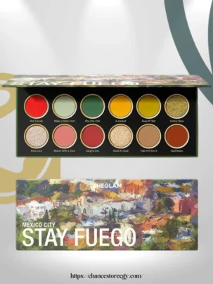 SHEGLAM Stay Fuego, Mexico Palette Eyeshadow 12-Clolor Shimmer 