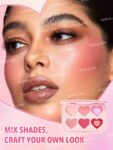 SHEGLAM Flush Crush Cream Blush Palette-Blushing Bouquet 6-Color Creamy