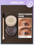 SHEGLAM Eyebrow Cream & Waterproof Soft Brown